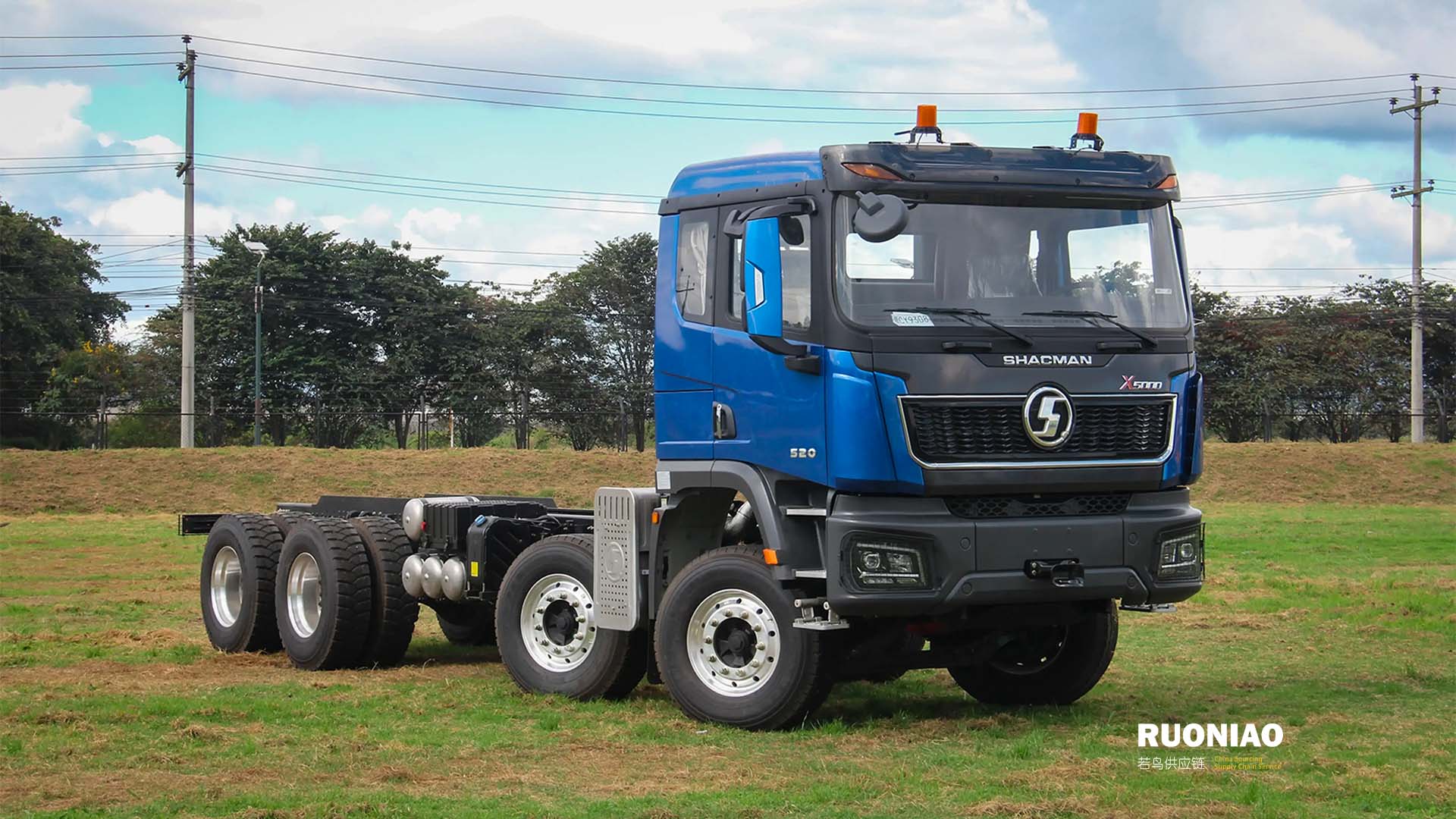 SHACMAN X5000 8×4 Chasis de Camión Volquete 🇵🇪