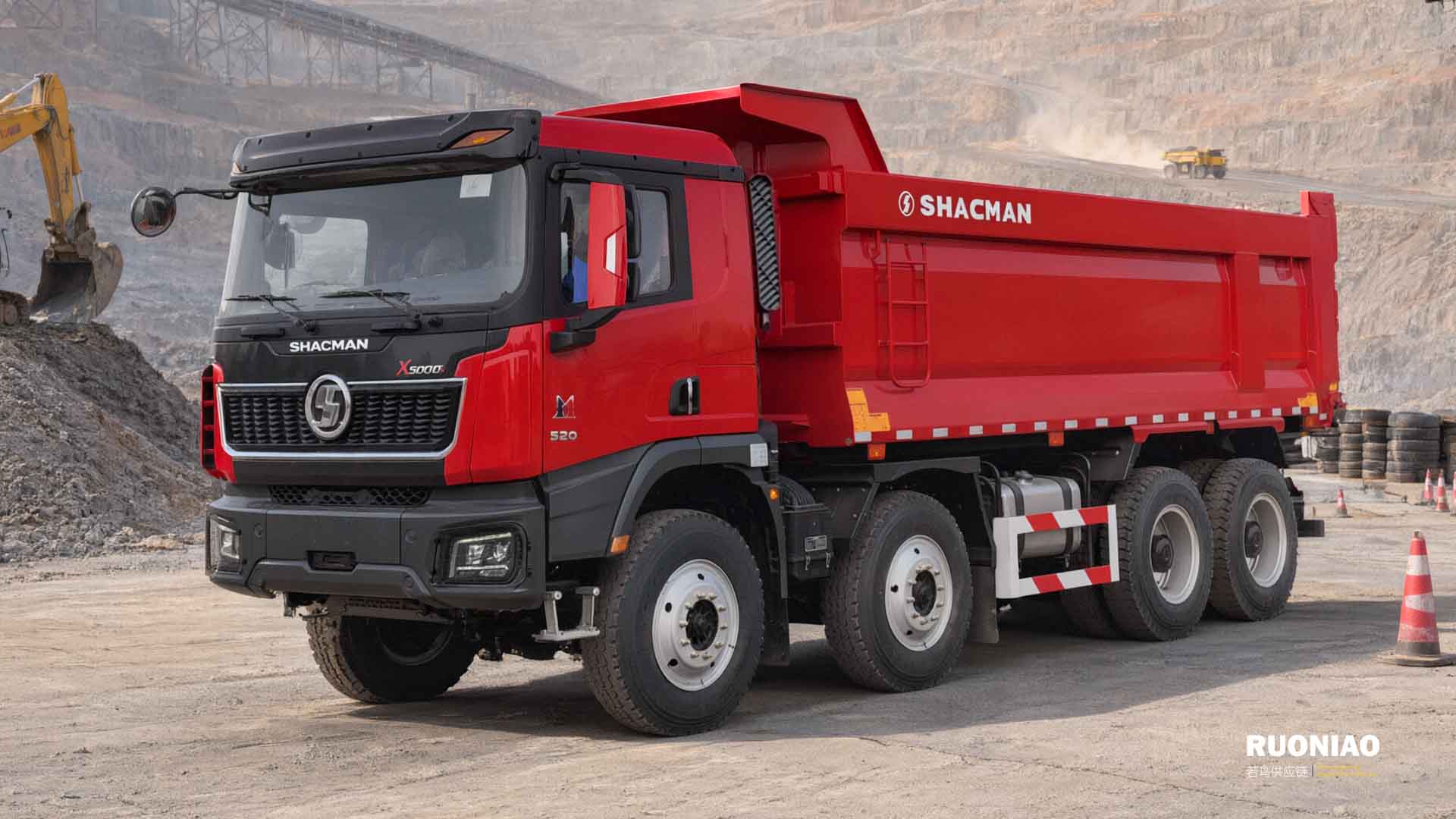 SHACMAN X5000 8×4 Camión Volquete 520HP Perú