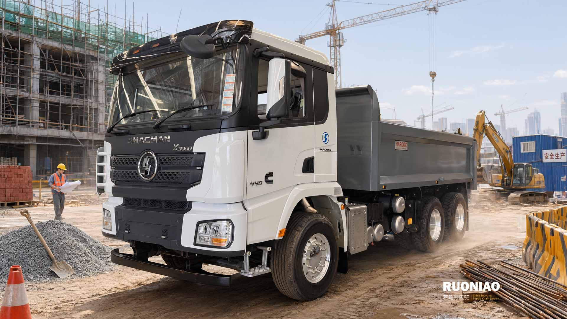 SHACMAN X3000 6×4 Camión Volquete Hardox 🇵🇪